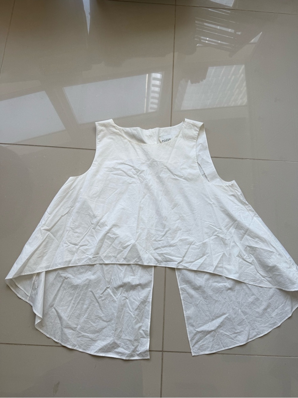 Posse White Two-Piece Coord Set Maxi Skirt and Top Co-ord Set NWT - Picture 11 of 13